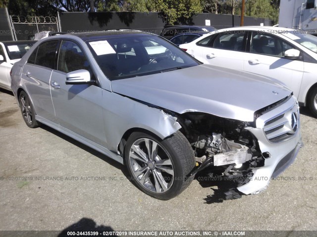 WDDHF5KB0EB013782 - 2014 MERCEDES-BENZ E 350 SILVER photo 1