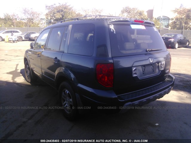 2HKYF18694H620919 - 2004 HONDA PILOT EXL GRAY photo 6