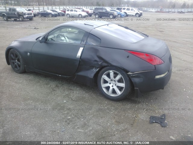 JN1AZ34D95M601340 - 2005 NISSAN 350Z COUPE BLACK photo 3