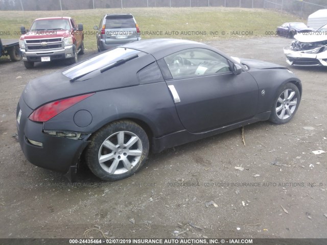 JN1AZ34D95M601340 - 2005 NISSAN 350Z COUPE BLACK photo 4