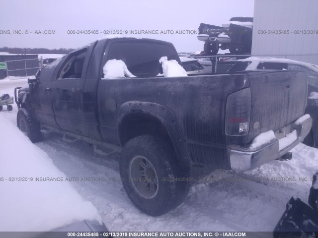 3D7KS29C17G742379 - 2007 DODGE RAM 2500 BLACK photo 3