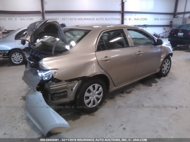 1NXBU4EE9AZ337801 - 2010 TOYOTA COROLLA S/LE/XLE GOLD photo 4