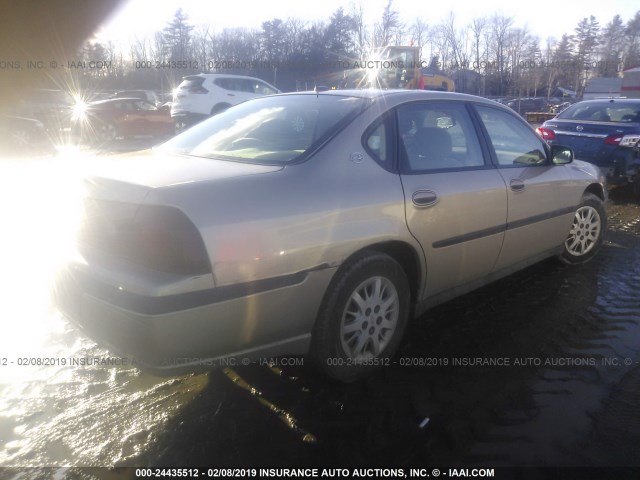 2G1WF52E759176273 - 2005 CHEVROLET IMPALA GOLD photo 4