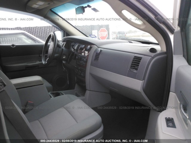 1D8HD48N77F505833 - 2007 DODGE DURANGO SLT WHITE photo 5