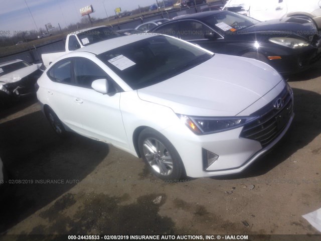 5NPD84LF2KH403520 - 2019 HYUNDAI ELANTRA SEL/VALUE/LIMITED WHITE photo 1