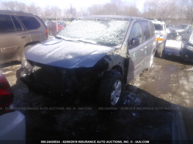 2C4RDGBG9DR771437 - 2013 DODGE GRAND CARAVAN SE GRAY photo 2