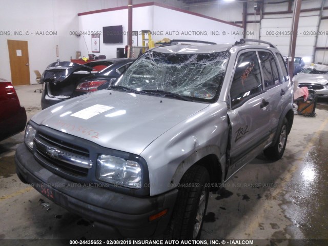 2CNBJ734236931247 - 2003 CHEVROLET TRACKER ZR2 SILVER photo 2