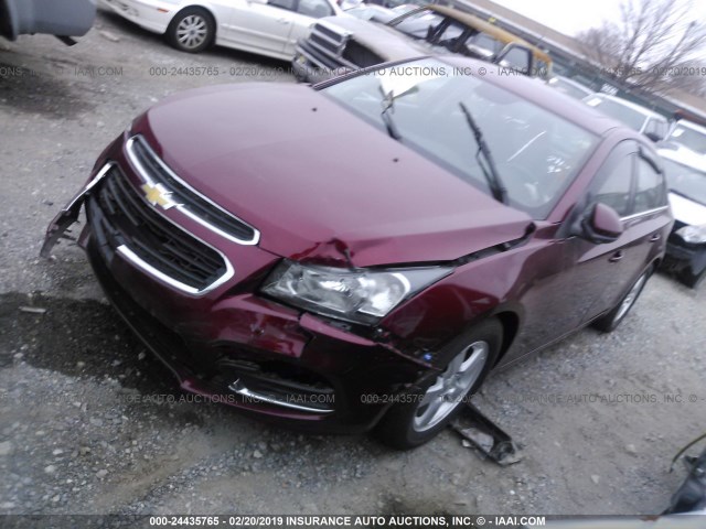 1G1PE5SB1G7179543 - 2016 CHEVROLET CRUZE LIMITED LT RED photo 2