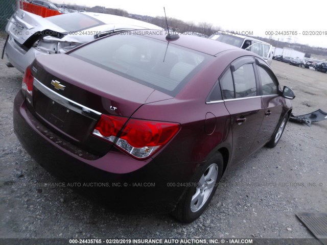 1G1PE5SB1G7179543 - 2016 CHEVROLET CRUZE LIMITED LT RED photo 4