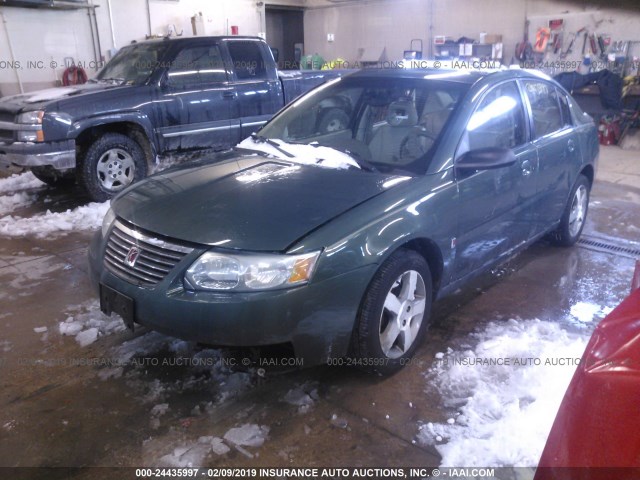 1G8AL58B66Z147338 - 2006 SATURN ION LEVEL 3 GREEN photo 2