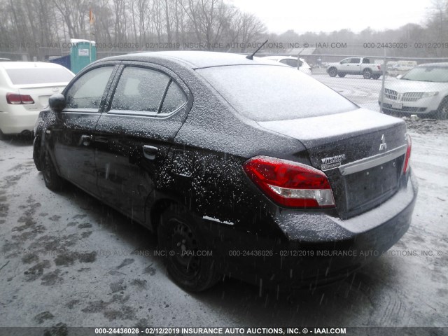 ML32F3FJXHH001407 - 2017 MITSUBISHI MIRAGE G4 ES Қара фото 3