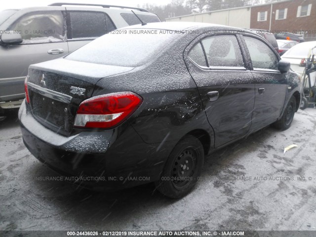 ML32F3FJXHH001407 - 2017 MITSUBISHI MIRAGE G4 ES Қара фото 4