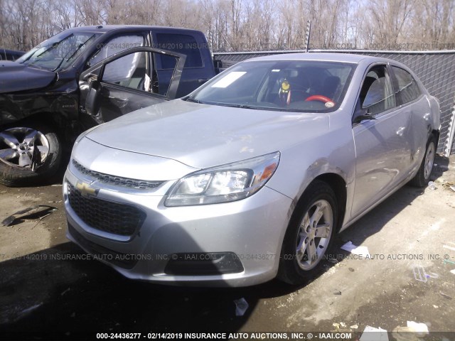 1G11B5SL1EF280608 - 2014 CHEVROLET MALIBU LS SILVER photo 2