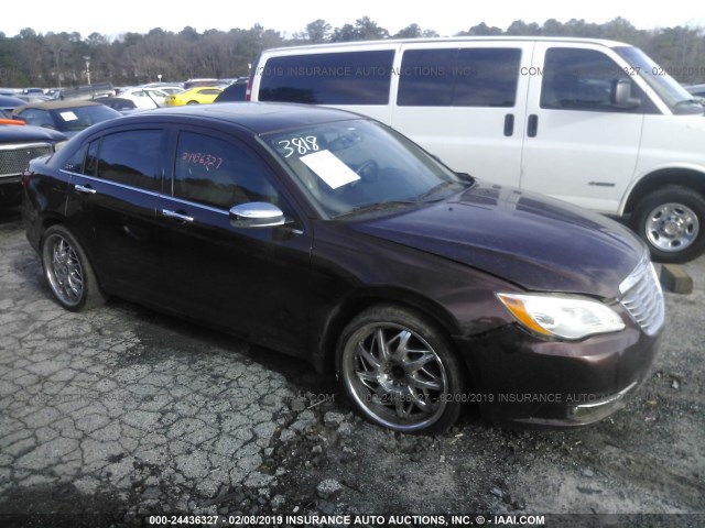 1C3CCBCG2CN303818 - 2012 CHRYSLER 200 LIMITED BROWN photo 1