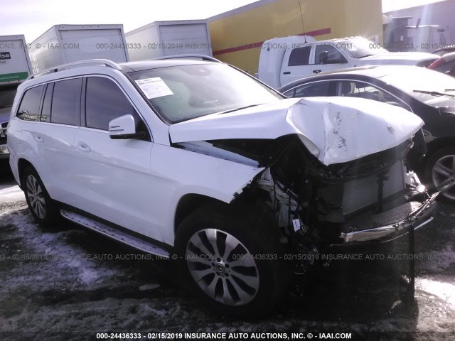 4JGDF6EE7KB225896 - 2019 MERCEDES-BENZ GLS 450 4MATIC WHITE photo 1