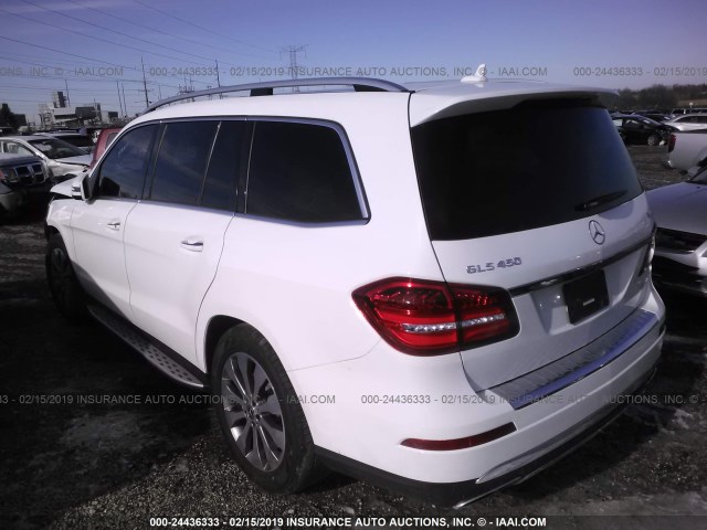 4JGDF6EE7KB225896 - 2019 MERCEDES-BENZ GLS 450 4MATIC WHITE photo 3