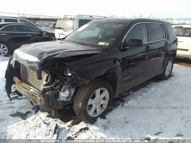 2GKALMEK8C6347167 - 2012 GMC TERRAIN SLE BEIGE photo 2