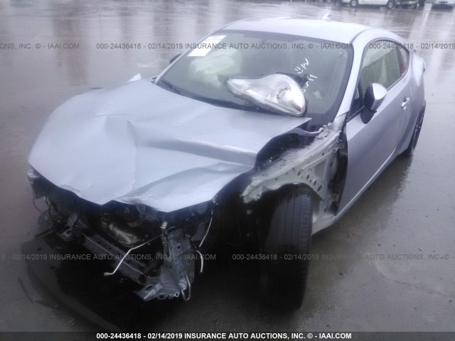 JF1ZNAA10G8708594 - 2016 TOYOTA SCION FR-S SILVER photo 2