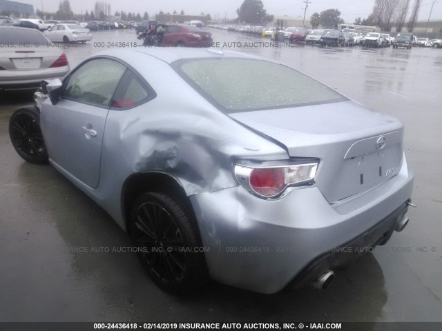 JF1ZNAA10G8708594 - 2016 TOYOTA SCION FR-S SILVER photo 3