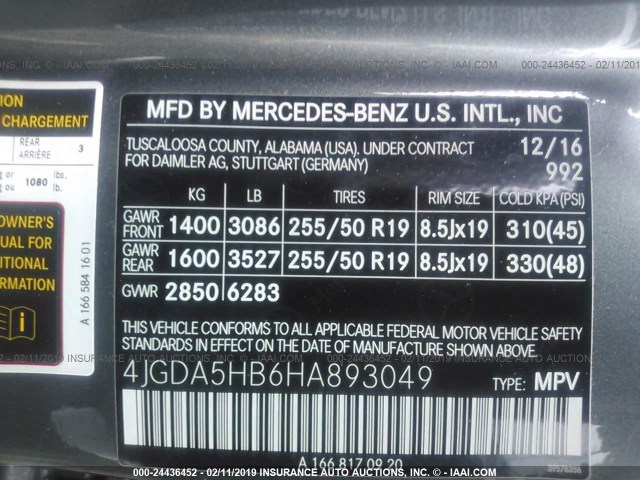 4JGDA5HB6HA893049 - 2017 MERCEDES-BENZ GLE 350 4MATIC GREEN photo 9