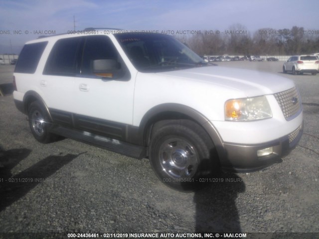 1FMFU18L43LA21273 - 2003 FORD EXPEDITION EDDIE BAUER WHITE photo 1