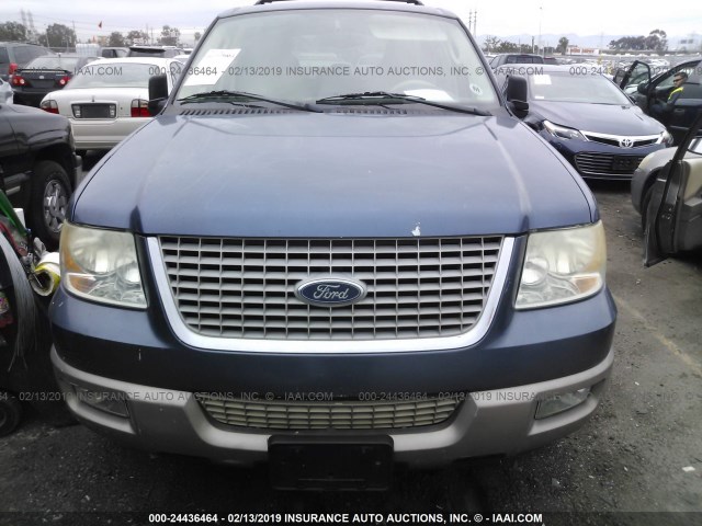 1FMFU17L73LC40925 - 2003 FORD EXPEDITION EDDIE BAUER BLUE photo 6