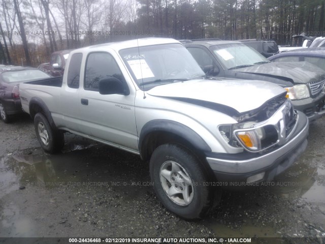 5TESM92N41Z815491 - 2001 TOYOTA TACOMA XTRACAB PRERUNNER SILVER photo 1