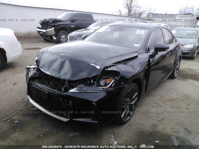 JTHBA1D22J5084008 - 2018 LEXUS IS 300 BLACK photo 2