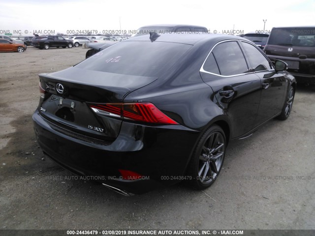 JTHBA1D22J5084008 - 2018 LEXUS IS 300 BLACK photo 4