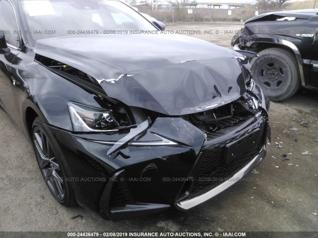 JTHBA1D22J5084008 - 2018 LEXUS IS 300 BLACK photo 6