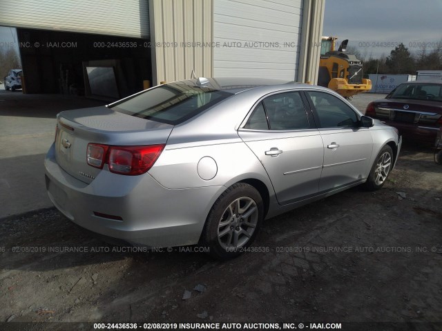 1G11C5SA6DF314214 - 2013 CHEVROLET MALIBU 1LT ვერცხლისფერი ფოტო 4