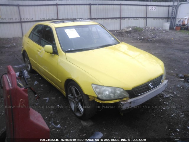 JTHBD192320038556 - 2002 LEXUS IS 300 YELLOW photo 1