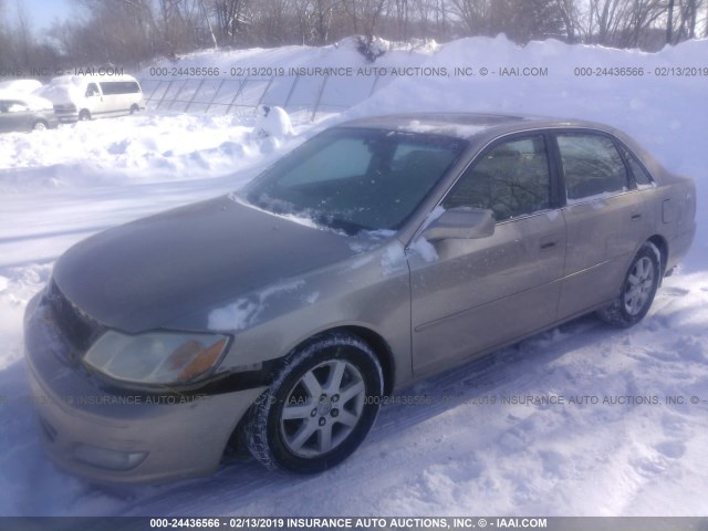 4T1BF28B51U184947 - 2001 TOYOTA AVALON XL/XLS GOLD photo 2