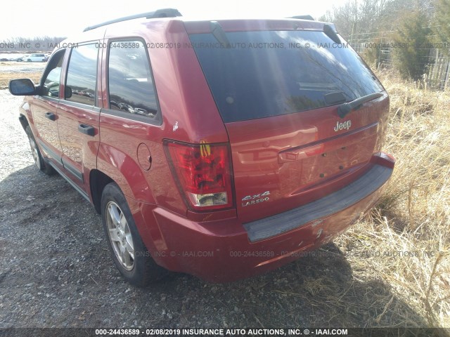 1J4GR48K16C216524 - 2006 JEEP GRAND CHEROKEE LAREDO/COLUMBIA/FREEDOM 红色 照片 3