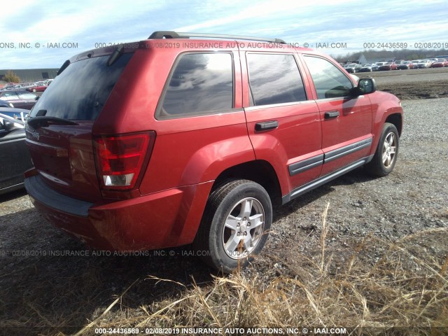 1J4GR48K16C216524 - 2006 JEEP GRAND CHEROKEE LAREDO/COLUMBIA/FREEDOM 红色 照片 4