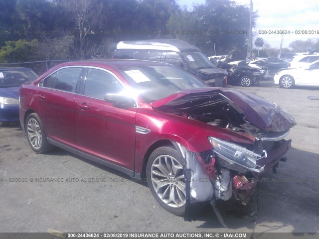 1FAHP2F8XGG110780 - 2016 FORD TAURUS LIMITED RED photo 1
