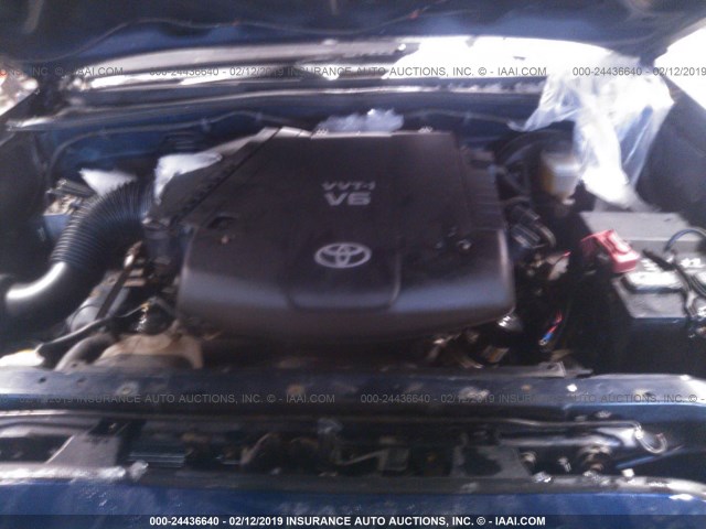 5TELU42N68Z528235 - 2008 TOYOTA TACOMA DOUBLE CAB 蓝色 照片 10