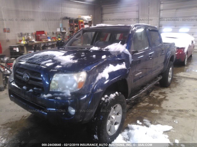 5TELU42N68Z528235 - 2008 TOYOTA TACOMA DOUBLE CAB 蓝色 照片 2