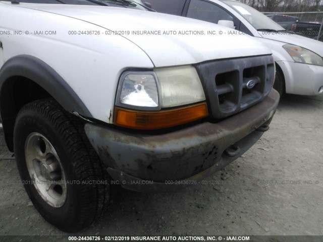 1FTYR11V5XTA09021 - 1999 FORD RANGER WHITE photo 6