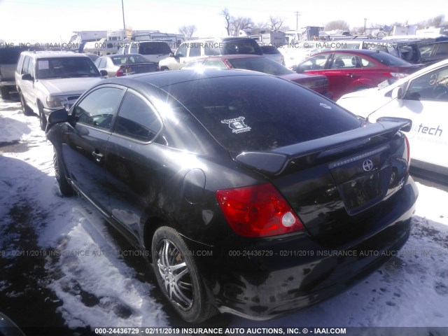 JTKDE177660124691 - 2006 TOYOTA SCION TC შავი ფოტო 3