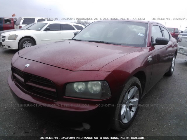 2B3KA43R27H782543 - 2007 DODGE CHARGER SE/SXT RED photo 2