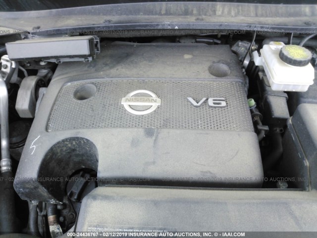 5N1AR2MM3DC609120 - 2013 NISSAN PATHFINDER S/SV/SL/PLATINUM GRAY photo 10