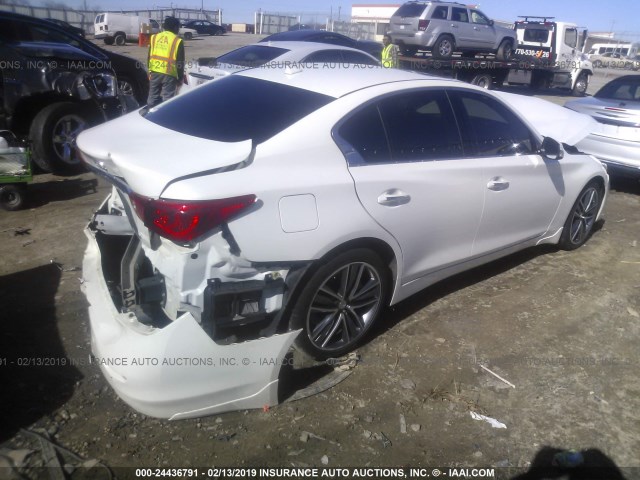 JN1BV7AP4FM337709 - 2015 INFINITI Q50 PREMIUM/SPORT WHITE photo 4