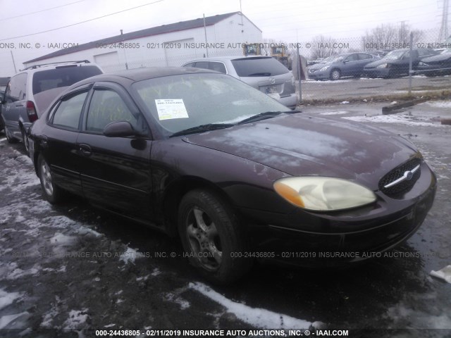 1FAFP55U51G230680 - 2001 FORD TAURUS SES MAROON photo 1