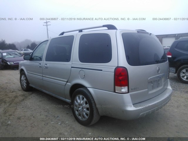 5GADV33137D153498 - 2007 BUICK TERRAZA CXL SILVER photo 3