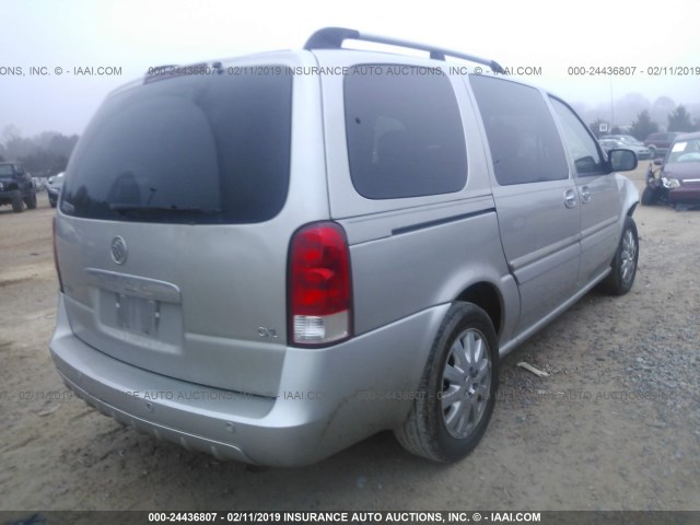 5GADV33137D153498 - 2007 BUICK TERRAZA CXL SILVER photo 4