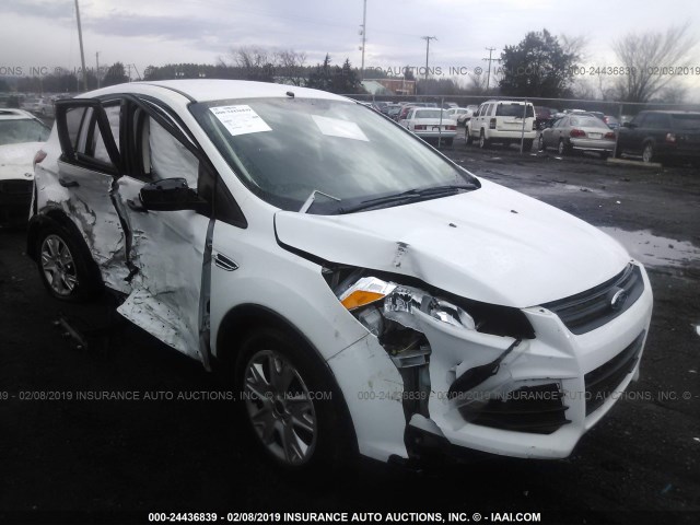 1FMCU0F79FUA15082 - 2015 FORD ESCAPE S WHITE photo 1