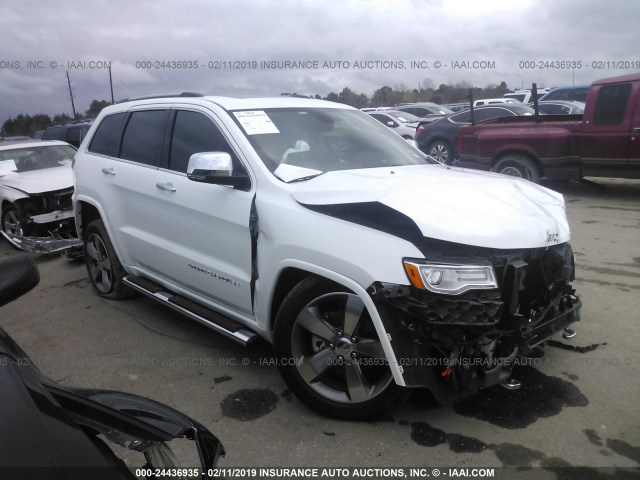 1C4RJECGXFC686355 - 2015 JEEP GRAND CHEROKEE OVERLAND WHITE photo 1