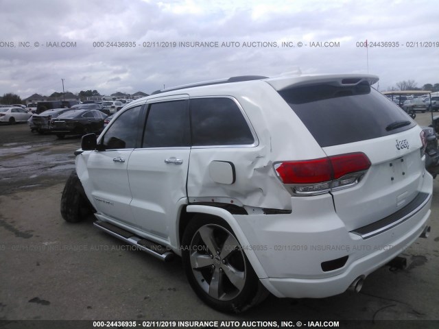 1C4RJECGXFC686355 - 2015 JEEP GRAND CHEROKEE OVERLAND WHITE photo 3