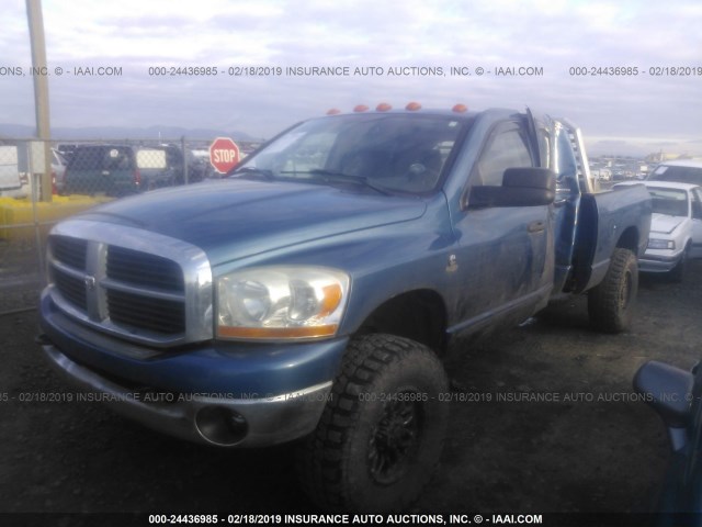 3D7LX39C16G156193 - 2006 DODGE RAM 3500 BLUE photo 2